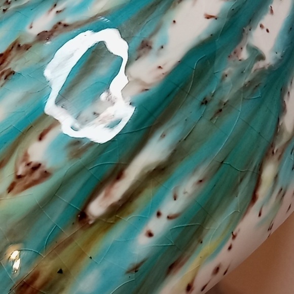 Vintage Glazed Ceramic Fun Shaped Vase - Picture 13 of 16